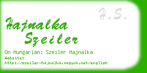 hajnalka szeiler business card